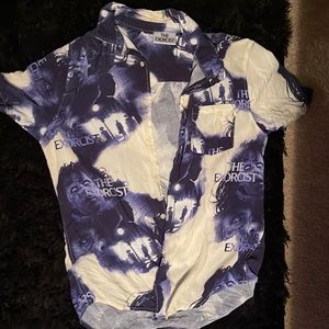 Unisex button up exorcist shirt